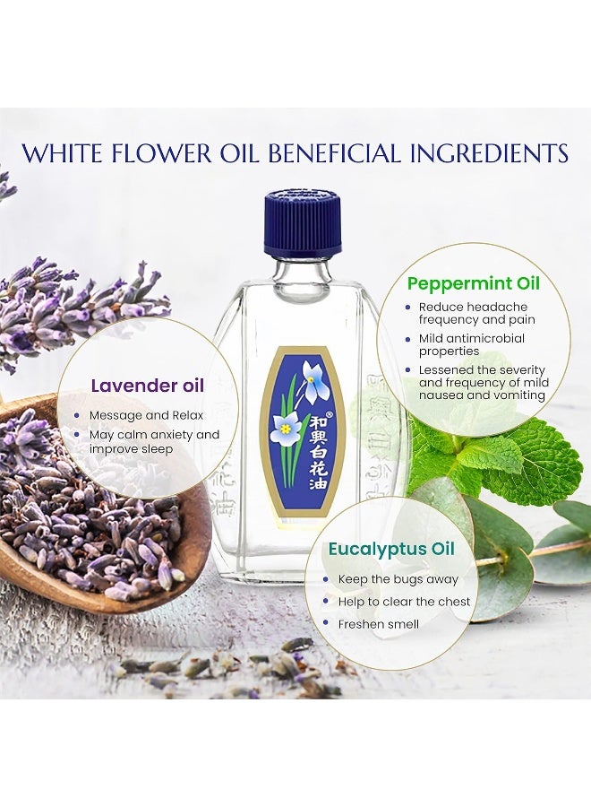 White Flower External Analgesic Balm Oil 20ml/ 0.676fl Oz., Authentic US import (1 bottle) - Image 4